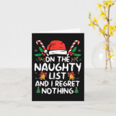 いたずらリストに入って後悔なし楽しいクリス カード (黄色い花)