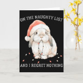 いたずらリストに入って後悔なし ウサギちゃん カード (黄色い花)