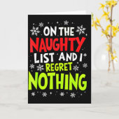 いたずらリストに入って後悔なし カード (黄色い花)