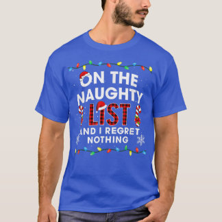 いたずらリストに入って後悔なし ファミリー Xmas Tシャツ
