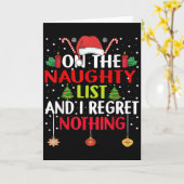 いたずらリストに入って後悔はなし 面白いクリスマス カード (黄色い花)