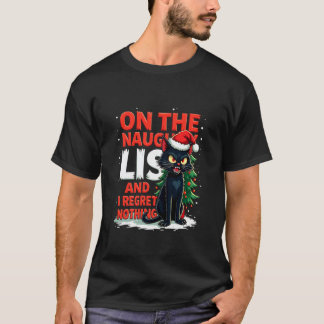 いたずらリストに載っても後悔しないクリスマス Tシャツ