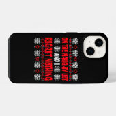 いたずらリストに載ってることを何とも思わない Funny Quo iPhoneケース (裏面横)