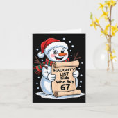 いたずらリストの子供たち　６７クリスマス　シックスセブン　Ｓ カード (黄色い花)