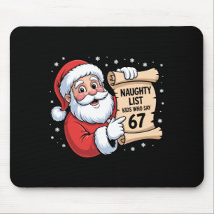 いたずらリスト 67 おもしろミーム 6 7 クリスマス キッズ マウスパッド