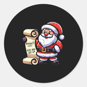 いたずらリスト 67 おもしろミーム 6 7 クリスマス キッズ ラウンドシール