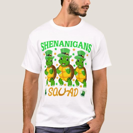 いたずら仲間 ステパトリの日のかわいいカメ Tシャツ (正面)