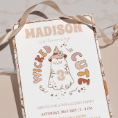 いたずら可愛いグルービー幽霊ハロウィン誕生日 招待状