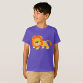 いたずら可愛い漫画ライオンの子供Tシャツ Tシャツ (正面フル)