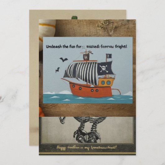 いたずら夜 招待状 (正面/裏面)