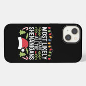 いたずら大好き！面白い人 iPhoneケース (裏面横)