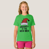 いたずら好きこそ最高にかわいい、クリスマスの反逆エルフ Tシャツ (正面フル)
