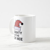 いたずら好きこそ最高の素敵、クリスマス反逆児エルフ コーヒーマグカップ (正面左)