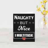 いたずら好きだけど素敵な私のマルチタスクTシャツ カード (黄色い花)