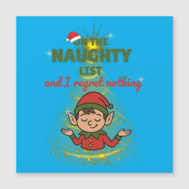 いたずら好きで誇らしい – 面白いマグネットクリスマスカード