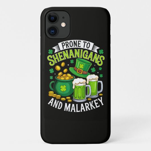 いたずら好きなアイルランドのノーム セントパトリック Case-Mate iPhoneケース (裏面)
