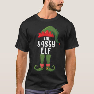 いたずら好きなエルフのマッチングファミリーグループ クリスマスパーティー Tシャツ