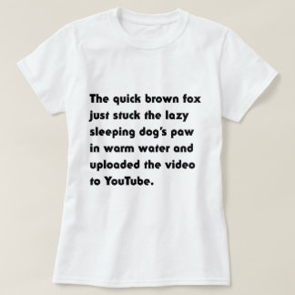 いたずら好きなキツネが寝てる犬の足を温水に浸けてYouTubeに動画をアップロードした... パング Tシャツ