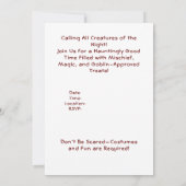 いたずら好きなゴブリンが潜む心霊の森 招待状 (裏面)