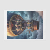 いたずら好きなゴブリンが詰まった熱気球 –  薄葉紙 (正面)