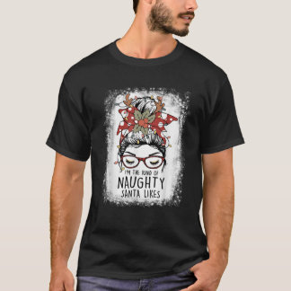 いたずら好きなサンタが好きな面白いクリスマス Tシャツ