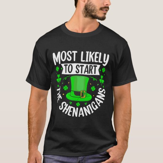 いたずら好きなセントパトリック Tシャツ (正面)