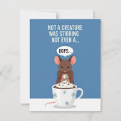 いたずら好きなネズミのクリスマスカード シーズンカード (正面)