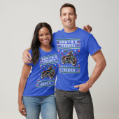 いたずら好きなバイカーのダサ可愛いクリスマスセーター Tシャツ (ユニセックス)