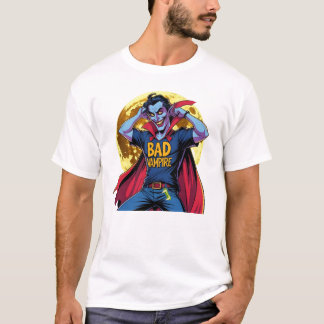 いたずら好きな吸血鬼、面白い吸血鬼の男性Tシャツ Tシャツ
