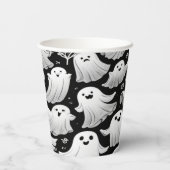 いたずら好きな幽霊だらけのハロウィン 紙コップ (裏面)