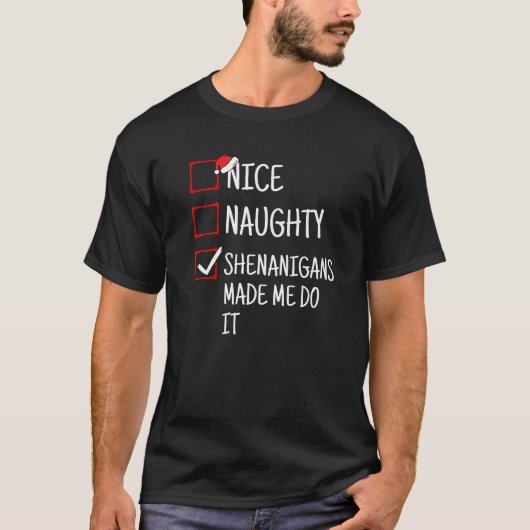 いたずら好きな悪戯でやらされてるの！クリスが面白い Tシャツ (正面)