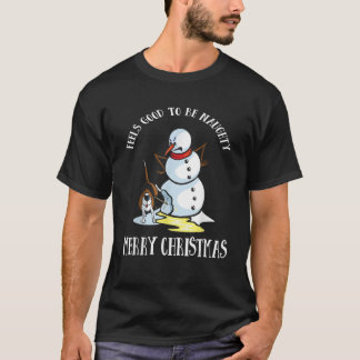いたずら好きな犬好きへのギフト 悪い子で気分爽快S Tシャツ