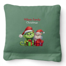 いたずら好きな緑のクリスマス猫