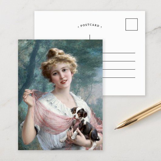 いたずら好きの子犬 | エマイルベルノン ポストカード