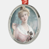 いたずら好きの子犬 メタルオーナメント (左)