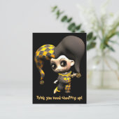 いたずら好きの小さなジェスター ポストカード (スタンド正面)