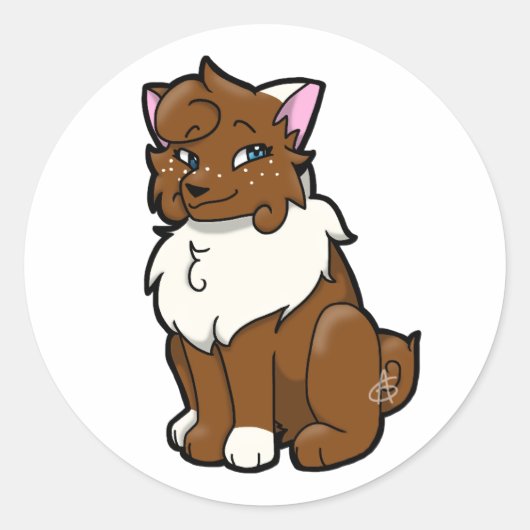 いたずら好きバターミルク ラウンドシール (正面)