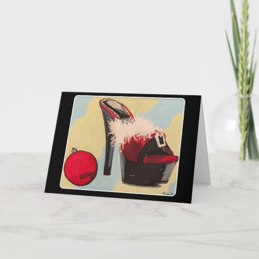 いたずら娘のクリスマス2020　絵画 シーズンカード (正面)