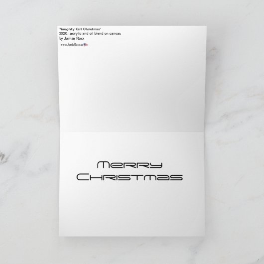 いたずら娘のクリスマス2020　絵 シーズンカード (内部)