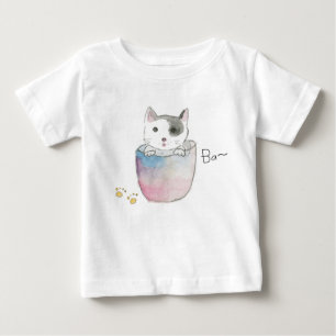 いたずら子猫のご挨拶 ベビーTシャツ