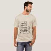 いたずら幼児の親コーヒーTシャツ｜コーヒーの方が強い Tシャツ (正面フル)