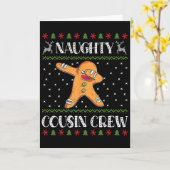 いたずら従兄弟クリスマスダビングクー カード (黄色い花)