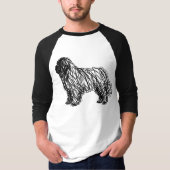 いたずら描きニューファンドランド Tシャツ (正面)
