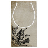 いたずら浮気ハローウィンパーティヴィンテージスカル スモールペーパーバッグ (裏面)