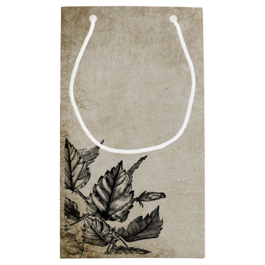 いたずら浮気ハローウィンパーティヴィンテージスカル スモールペーパーバッグ (裏面)