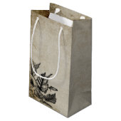 いたずら浮気ハローウィンパーティヴィンテージスカル スモールペーパーバッグ (裏面アングル)