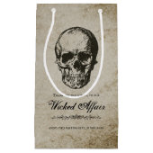 いたずら浮気ハローウィンパーティヴィンテージスカル スモールペーパーバッグ (正面)