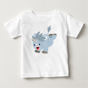 いたずら漫画ベビーユニコーンベビーTシャツ ベビーTシャツ