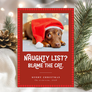 いたずら犬のクリスマスカード シーズンカード