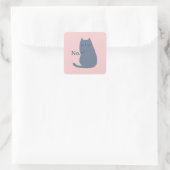 いたずら猫が面白い スクエアシール (バッグ)